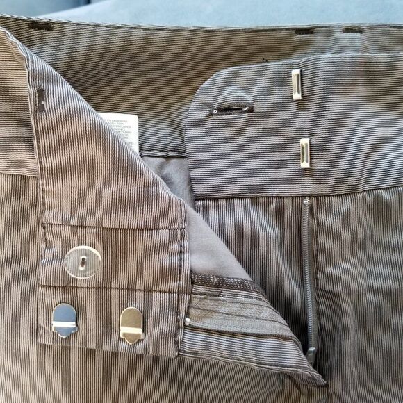 Daisy Fuentes Moda Wide-Waistband Taupe Combo Capri Pants - Size 8 - Lightweight - Picture 15 of 16